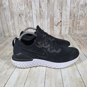Nike Epic React Flyknit Running Shoes Black Cushioned Sneakers‎ BQ8927-002 9.5